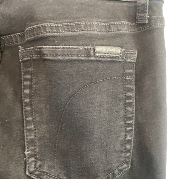 Joe's Jeans Black Distressed Mid Rise The Icon Skinny Ankle Jeans Women Sz 28 - Picture 10 of 14